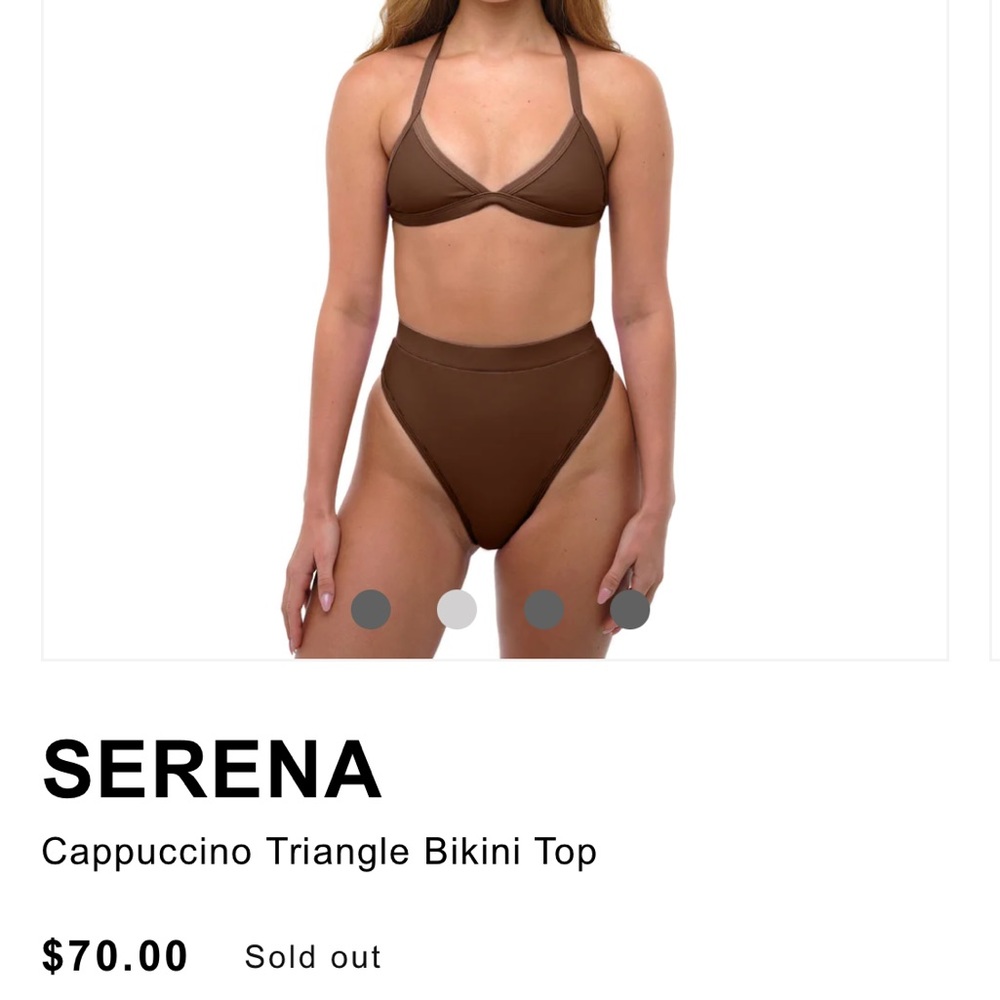 93 Play Street Serena Cappuccino Triangle Bikini